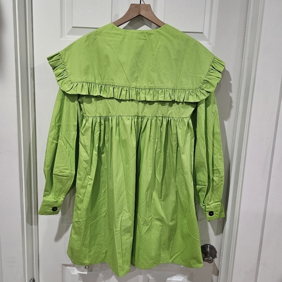 KkCO Sailor Long Sleeve Cotton Babydoll Minidress - Picture 4 of 8